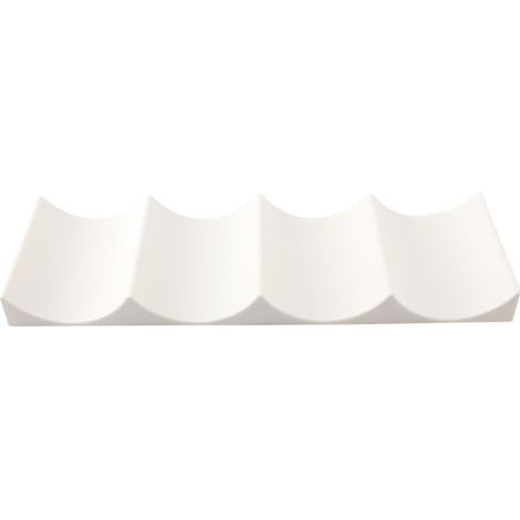 (Blanc)Porte Bouteille Frigo 1 Pièces Tapis de Rangement à Bouteille Casier à Bouteilles en Plastique Empilable Étagère à Vin (1/5)