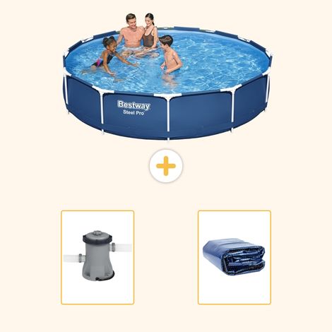 Bestway Bestway Steel Pro Ronde - 366x76 cm - 3-pièces  S22308 (1/5)