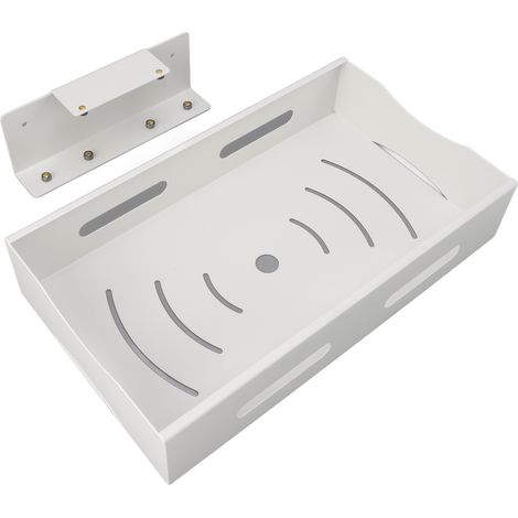 Lot de 2 rangements extractibles pour placard acier carbone tiroir coulissant étagère coulissante garde-manger cuisine salle de bain sous évier blanc L (1/5)