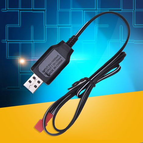 Câble USB de recharge pour voiture radiocommandée 1573 - camion de chantier en métal (1/4)