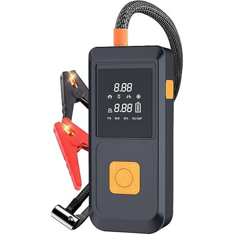 Starthilfegerät mit Luftkompressor, 1000 A Spitzenleistung, Kfz-Batterie-Booster-Powerpack (bis zu 4,0 l Benzin)