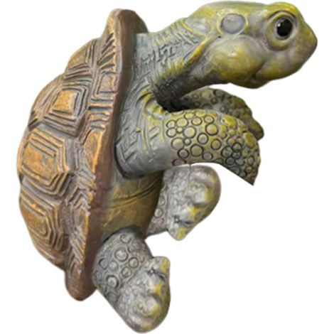 Pot Hugger, sculpture de tortue, support de jardinière, animaux, pour propriétaires, jardiniers, paysagistes, cour, pelouse, terrasse, jardin, bureau, appartement, salon (1/5)