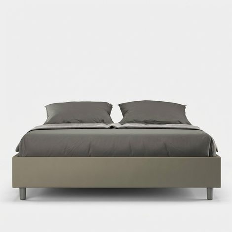 Doppelbett mit Bettkasten Sommier 160x200 Azelia M1 - Braun (1/5)