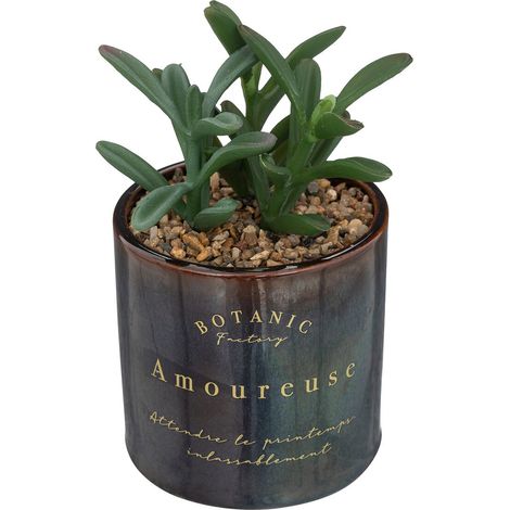 Planta artificial maceta cerámica (1/3)