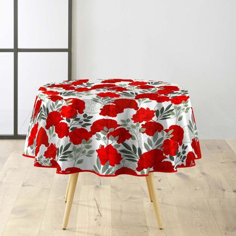 Nappe Ronde "Occitanie" 160cm Rouge