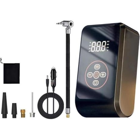 Portable Inflator Air Compressor, 4000mAh Rechargeable Air Pump for Car, Motorcycle, Bicycle, and Sports Equipment (1/5)