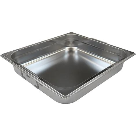 Bac gastronorme GN 2/3 - 65 poignées escamontables en inox REDFOX - GN 2/3-65 U - REDFOX
