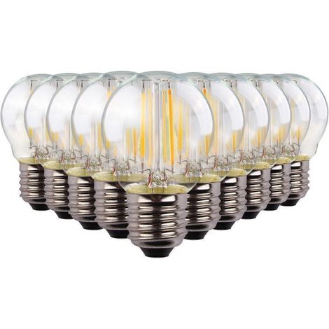 Menge von 10 LED-Lampen 4W Eq 40W Filament E27 G45