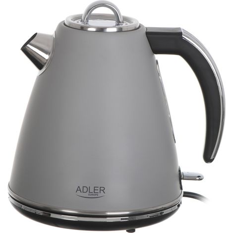 Adler AD 1343 Bouilloire Grise métal 1,5 L STRIX - Capacité maxi : 1,5 L - Témoin de contrôle (1/5)