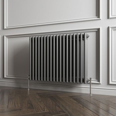 Biubiubath Traditional Cast Iron Style Radiator Horizontal 3 Column Anthracite 600x830mm