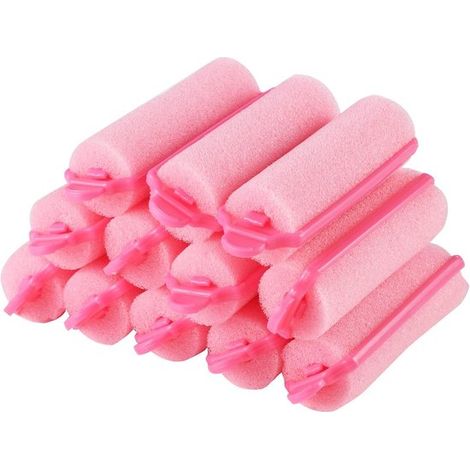 Fer à friser en mousse rose 12 x 20 mm - fer à friser en éponge douce - aux filles et aux enfants (1/5)
