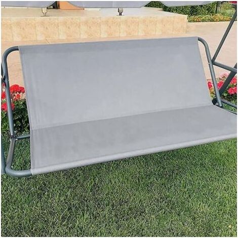 1PCS (138x50x50 cm, Gris)Housse de Siège de Balancelle, Toile de Balancelle Jardin, Imperméable Couverture de Siège Balançoire, Housse Coupe-Vent, de Rechange pour Chaise Extérieur