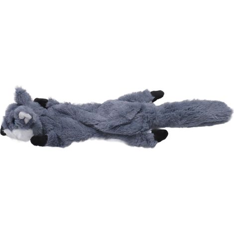 Jouet en peluche à mâcher pour animaux de compagnie, réduction interactive de l'anxiété, couinant, doux, résistant aux morsures, nettoyage des dents pour chiens et chats, gris (1/5)