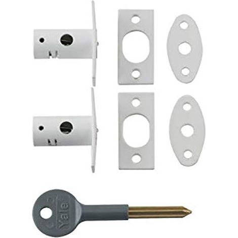Verrou de sûreté Visi Blanc Lot de 2 (1/4)