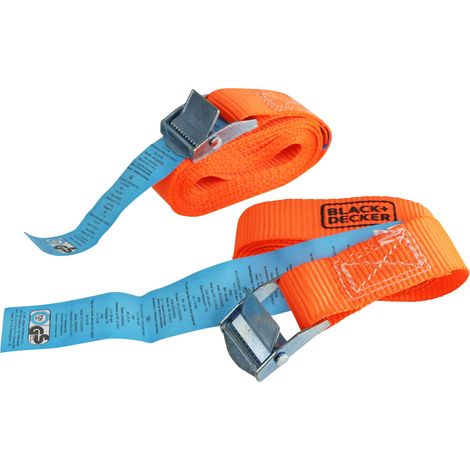 Set de sangles d'arrimage BLACK & DECKER, 25x2500 mm, 2 pièces (1/5)