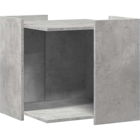 Maison Exclusive - Mueble arenero de gatos madera gris hormigón 5
