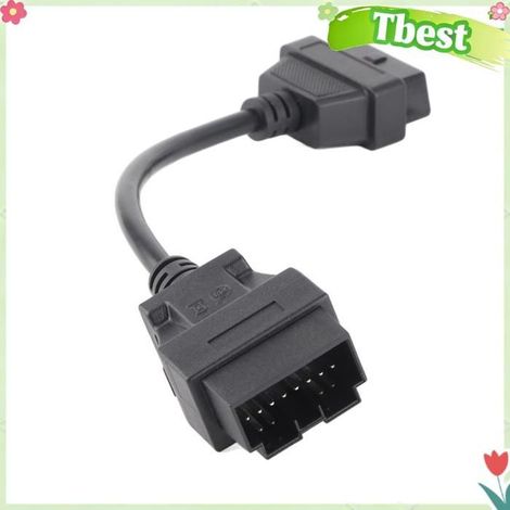 Tbest câble OBD2 Câble de Diagnostic de voiture automatique 20 broches vers OBD OBD2 16 broches, adaptateur de moto diagnostic (1/5)