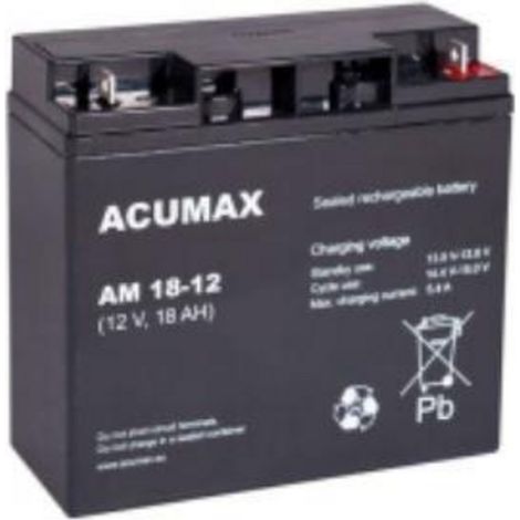 Batería 12V 18AH VRLA/AM18-12 ACUMAX EMU
