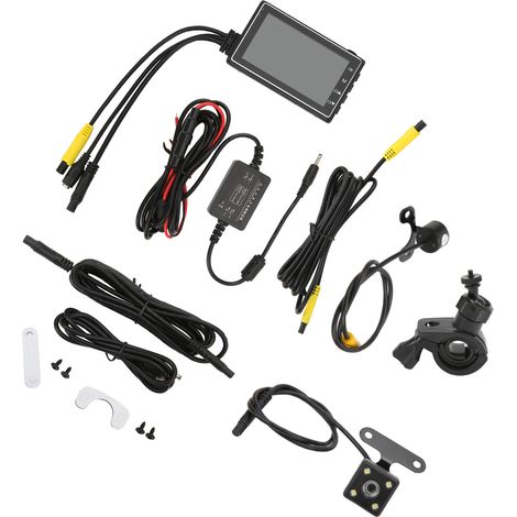 Caméra embarquée double pour moto (avant et arrière) 1080p + 720p - Accessoires moto (1/5)