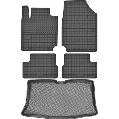 Nissan Micra III K12 Schrägheck (2010–2014) – SET: Gummifußmatten + Kofferraummatte (1/5)