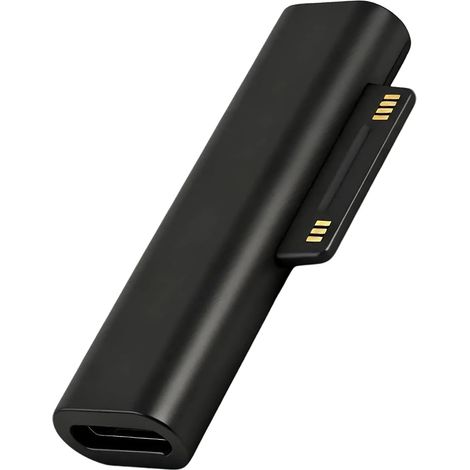 Adaptateur USB C Surface, Type C vers Port de Charge Magnétique 45W 15V/3A, Adaptateur de Charge Connecteur Surface vers USB-C pour Microsoft Pro 9/8/7/6/5/4/3/X, Laptop, Go 3 (1/5)
