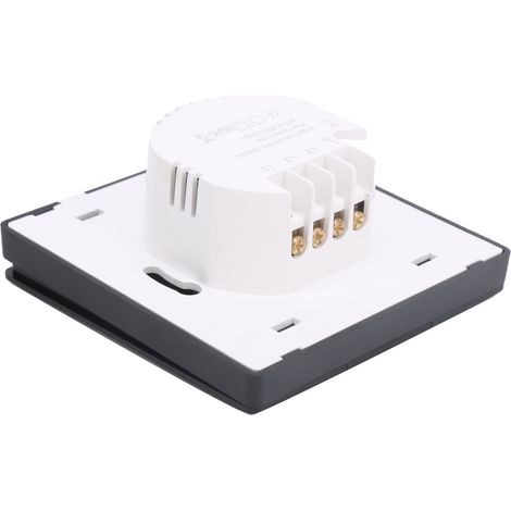 Interrupteur Connecté Noir WiFi 600W Commande à Distance 10A 100‑240V AC