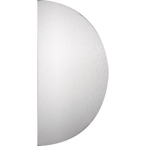 Duval – Plaque demi-lune adhésive aluminium 1101021699 – Épaisseur 1mm – Finition anodisée argent – Dimensions 250x125mm - 11-0102-1699-250X125
