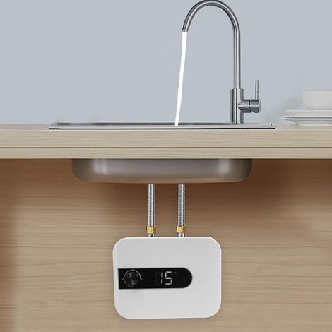 Mini chauffe - eau électronique 1500W, chauffe - eau à haute efficacité de puissance 1500W, 30 - 65 ° C, Px4, 0.75mpa, 28.8 26.5 28.8cm (1/5)