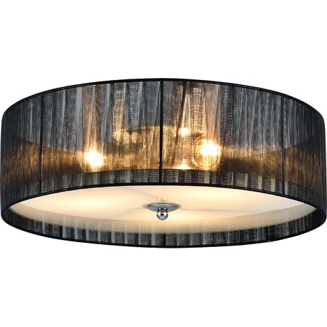 [lux.pro]® Luz de techo - Iluminación colgante - negro/blanco (3 x E27) - Lámpara de Plafón (1/5)