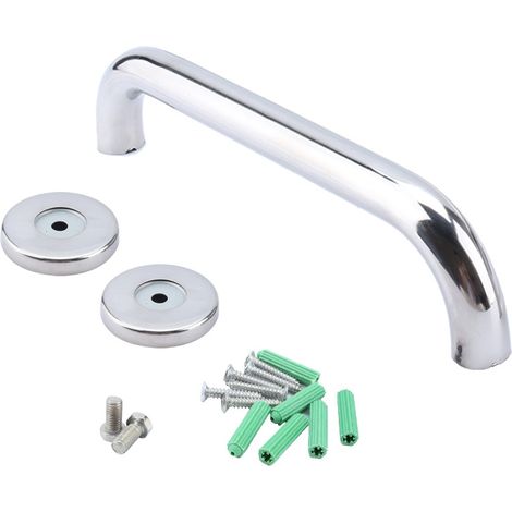 Barre de maintien de sécurité en acier inoxydable pour douche et baignoire - Support de rail (1/5)