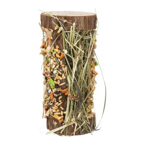 Tour en bois avec foin et barre croustillante - 13 × 17 × 13 cm, 110 g (1/3)