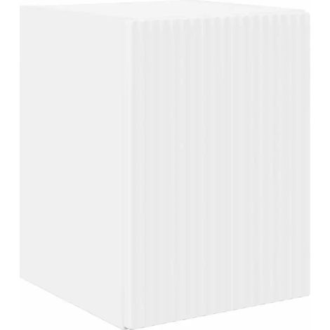 Mueble TV de pared minimalista moderno 30 x 31 x 40 cm con elegante almacenamiento de madera noble blanca 020054935 (1/5)