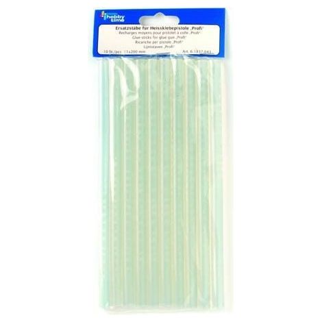 Glorex Ersatzstäbe für Profi 11,5 x 200 mm, 10 Stück Bastelkleber
