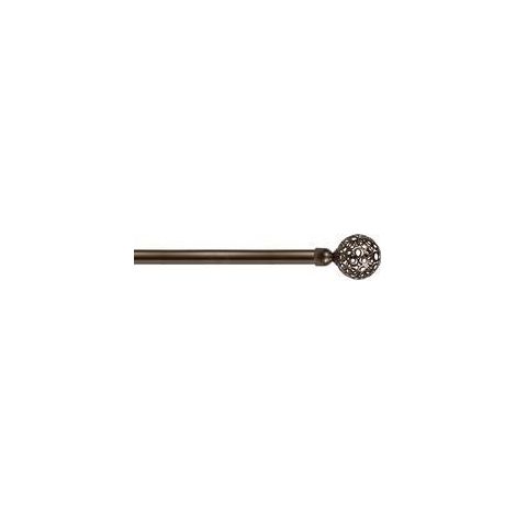 BASTONE METALLO D 20/17 120/210CM RICAMO BRONZO - 6 pezzi