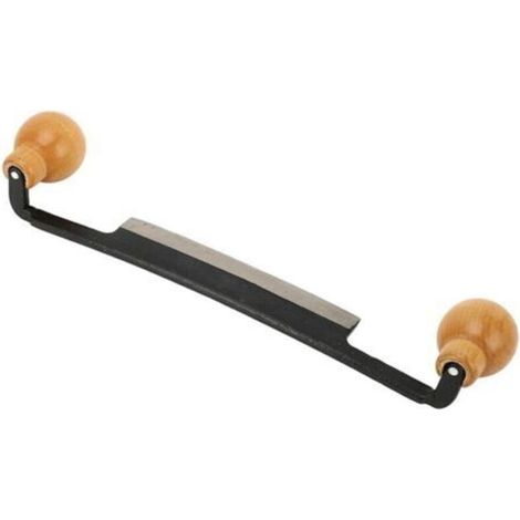 Couteau à Tirage Droit, Couteau à Raser à Double Manche en Bois Antidérapant avec Lame en Acier au Tungstène pour le Travail du Bois, Lames de Couteau 155mm -