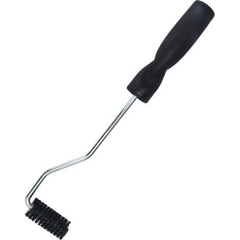 Rouleau en soies de porc pures Φ22×50mm pour outil de stratification en fibre de verre, anti-bulles, nettoyable à l'acétone (dimension : rouleau aluminium à picots Φ25×50mm) (1/5)