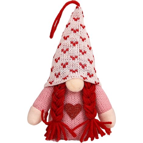 LED-beleuchteter Gartenzwerg als Plüschtier zum Valentinstag, handgefertigte Tisch- und Schreibtischdekoration – originelles Geschenk (1/5)