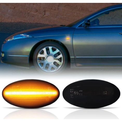 KIT 2 INDICATORI DI DIREZIONE LATERALI A LED COMPATIBILE CON Citroen Berlingo  Jumpy  Spacetourer  Xsara  , VETRO GIALLO (1/2)