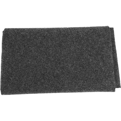 Tapis de sol 50x36 pouces noir pour barbecue extérieur, résistant à l'huile et écologique