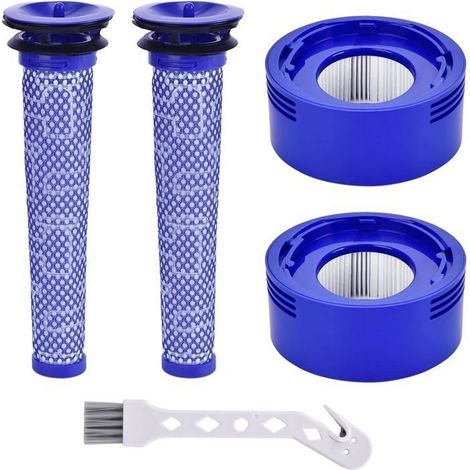 Filtre V8 pour Dyson 4 pièces V7 V8 Pré-Filtre et Filtre Moteur pour Dyson V8 V7 Animal Plus Extra Absolute Fluffy Aspirateur (1/5)