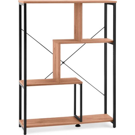 Standregal / Raumteiler Kalag Eco schwarz/eiche hjh LIVING