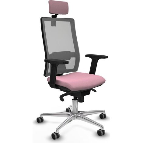 Piqueras-y-crespo Chaise de bureau rose hauteur réglable