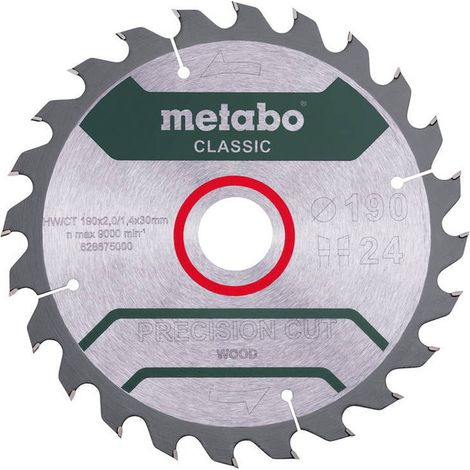 Hoja para KS66FS 24 dientes para sierra circular METABO