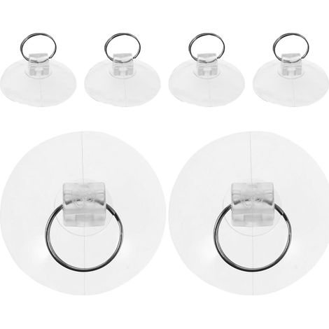 OUNONA lot de 6 en PVC avec anneau porte clés crochets à