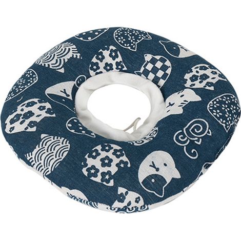 Collier De Protection Pour Chat - Collier De Récupération En Coton Avec Motif Citron - Ajustable - Pour Blessure Ou Après Chirurgie - 1 Pièce (1/5)