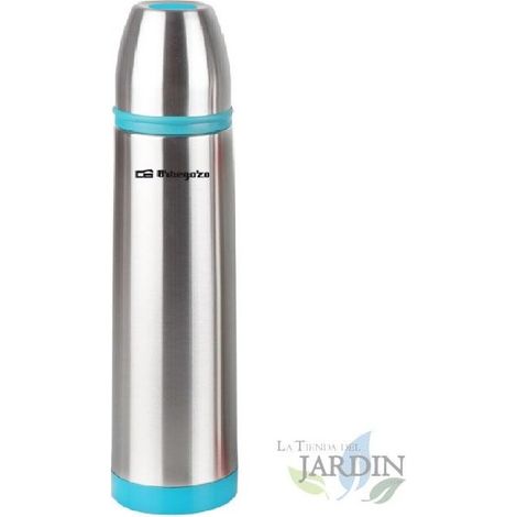 Termo líquido 1000 ml Fabricado en acero inoxidable, termo para líquidos, termo aislante