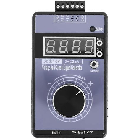 Générateur de signaux courant-tension de précision 4-20 mA, simulateur analogique pour le débogage d'automates programmables et de panneaux, convertisseur de fréquence (1/4)
