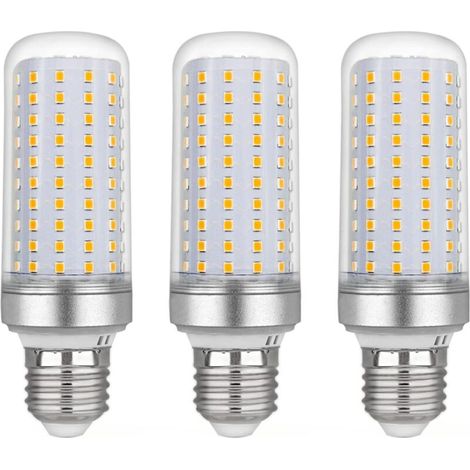 E27 30W LED Corn Bulb, AC175-265V, Warm White 3000K 2500LM, Non-Dimmable, Equivalent to 300W Halogen Bulb, LED Corn Light Bulb for Chandeliers, Ceiling Lights, Table Lamps and Floor Lamps, 3-Pack