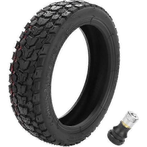 Pneu tubeless 8,5 pouces 50/75-6.1 (8 1/2 x 2) pour trottinette électrique - Pneu tout-terrain sous vide - Anti-éclatement et antidérapant avec embout (1/5)