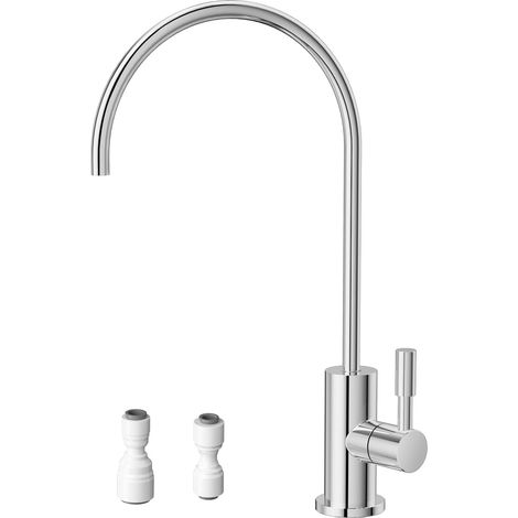 1 Robinet Cuisine Acier Inoxydable Pivotant 360 Degrés Filtre Eau Osmose Inverse Sans Plomb Éviers Modernes (1/5)